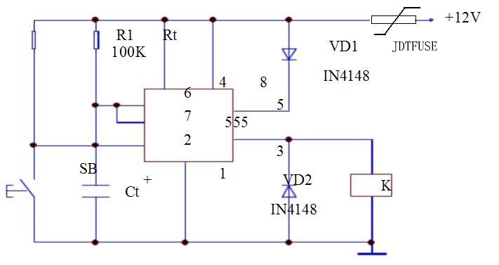 PPTC在555時(shí)基電路的應(yīng)用 PPTC在555時(shí)基電路的應(yīng)用