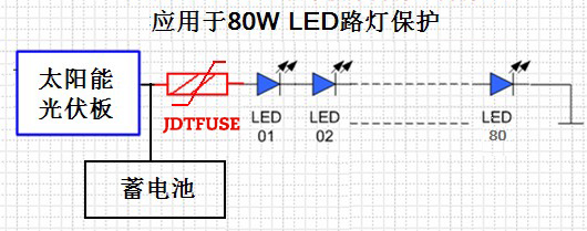 JDTFUSE自恢復(fù)保險絲在太陽能路燈中過流保護應(yīng)用