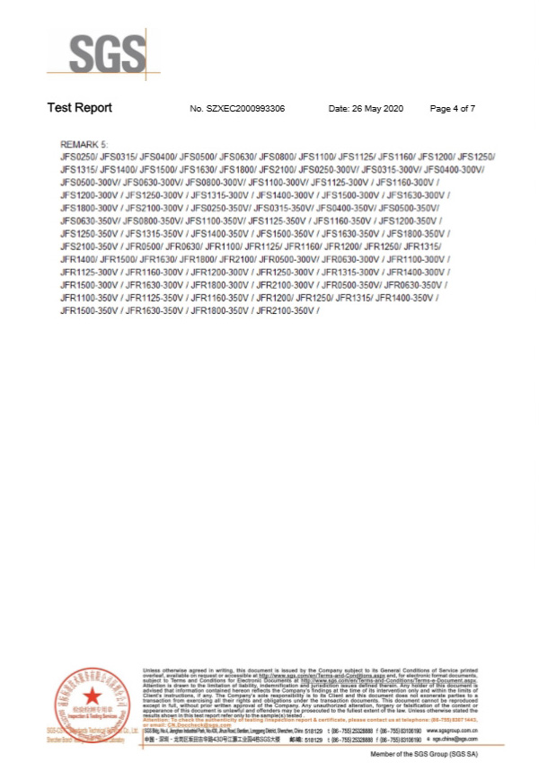 方形保險(xiǎn)絲SGS